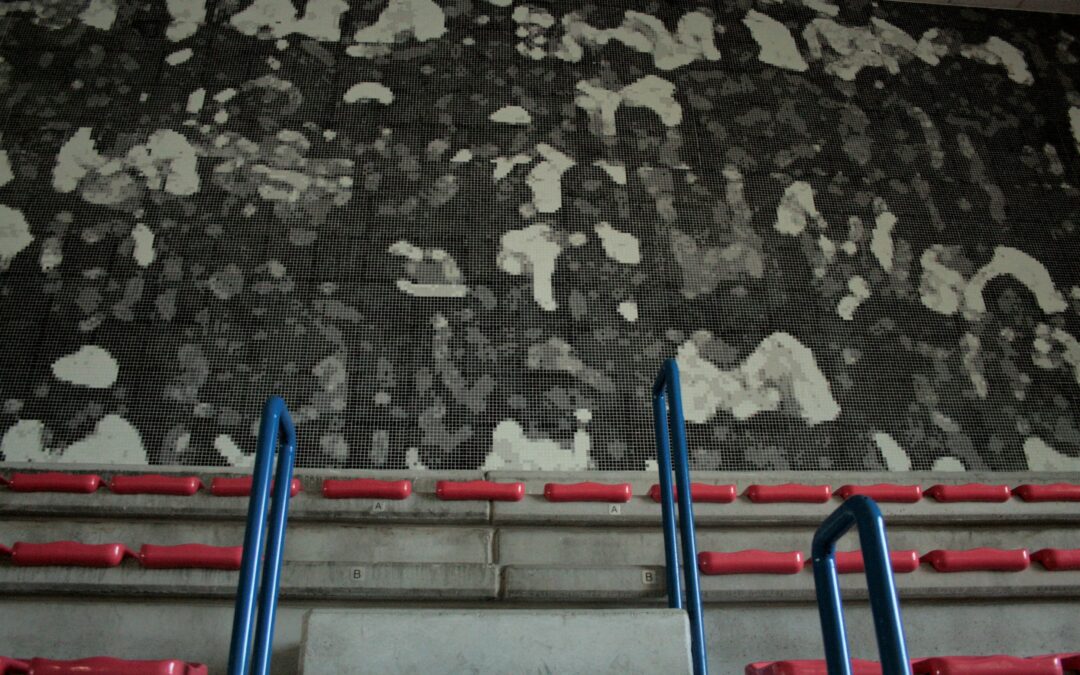 pubblico assente – mosaico per la piscina Bianchi di Trieste