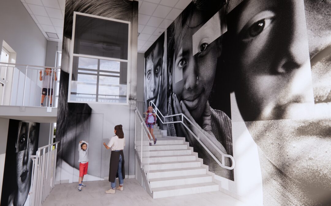 installazione artistica per la scuola primaria E. De Carli di Meano